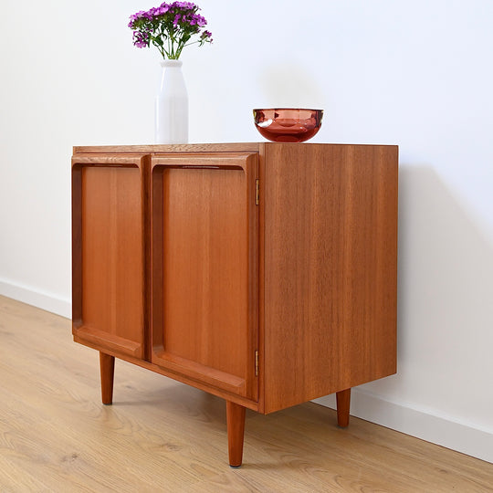 Mid Century Teak Sideboard LP Record Cabinet by Chiswell