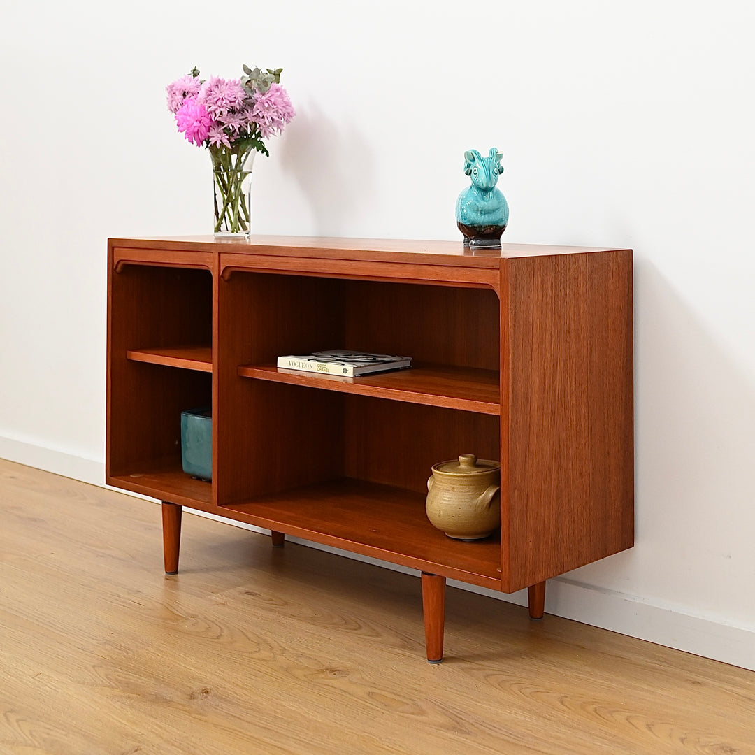Mid Century Teak Sideboard LP Record Bookcase by Chiswell