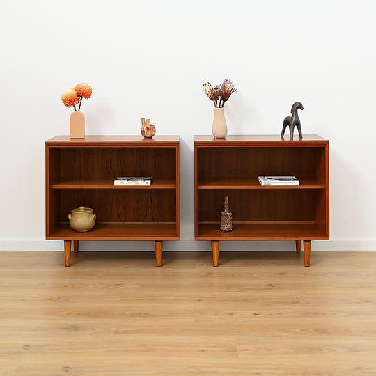 Mid Century Teak Sideboard LP Record Bookcase by Chiswell
