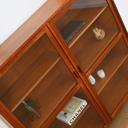 Parker Teak Wall Unit Display Cabinet Hutch