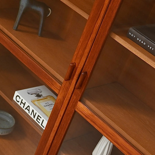 Parker Teak Wall Unit Display Cabinet Hutch
