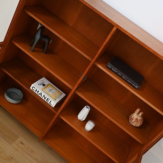 Parker Teak Wall Unit Display Cabinet Hutch
