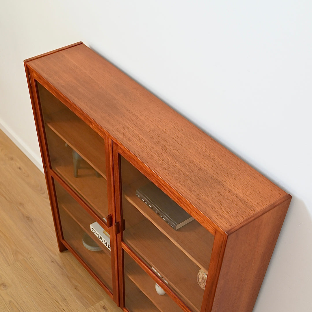 Parker Teak Wall Unit Display Cabinet Hutch