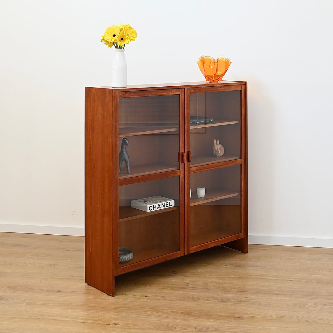 Parker Teak Wall Unit Display Cabinet Hutch