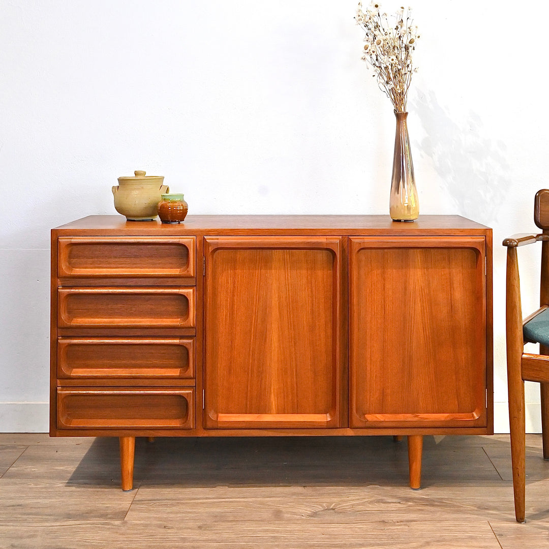 Mid Century Teak Sideboard LP Record Cabinet by Chiswell