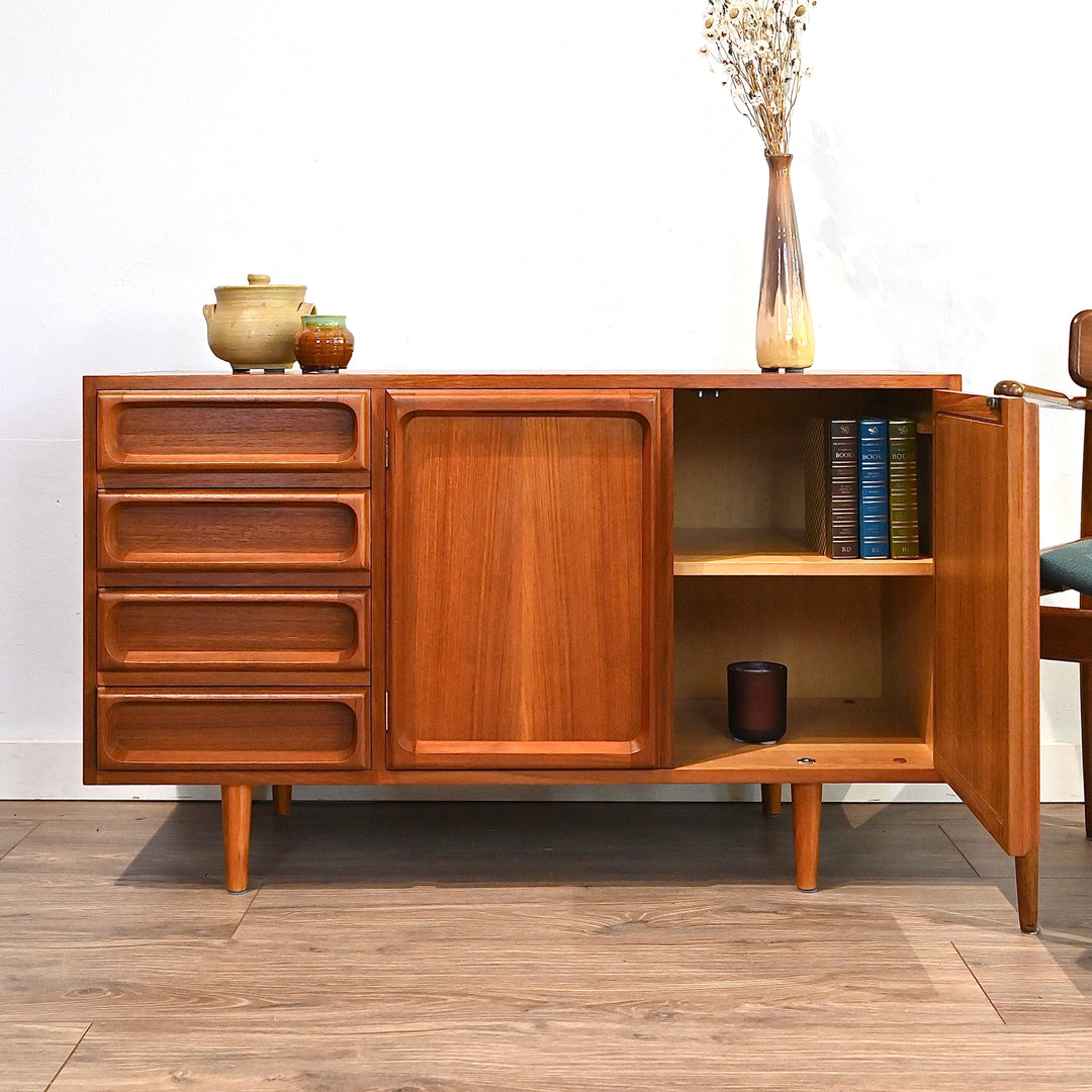 Mid Century Teak Sideboard LP Record Cabinet by Chiswell