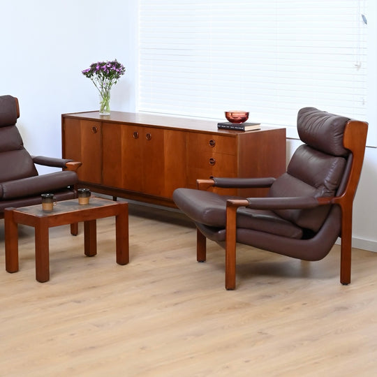 Tessa Delmont 3 Piece Leather Lounge Suite