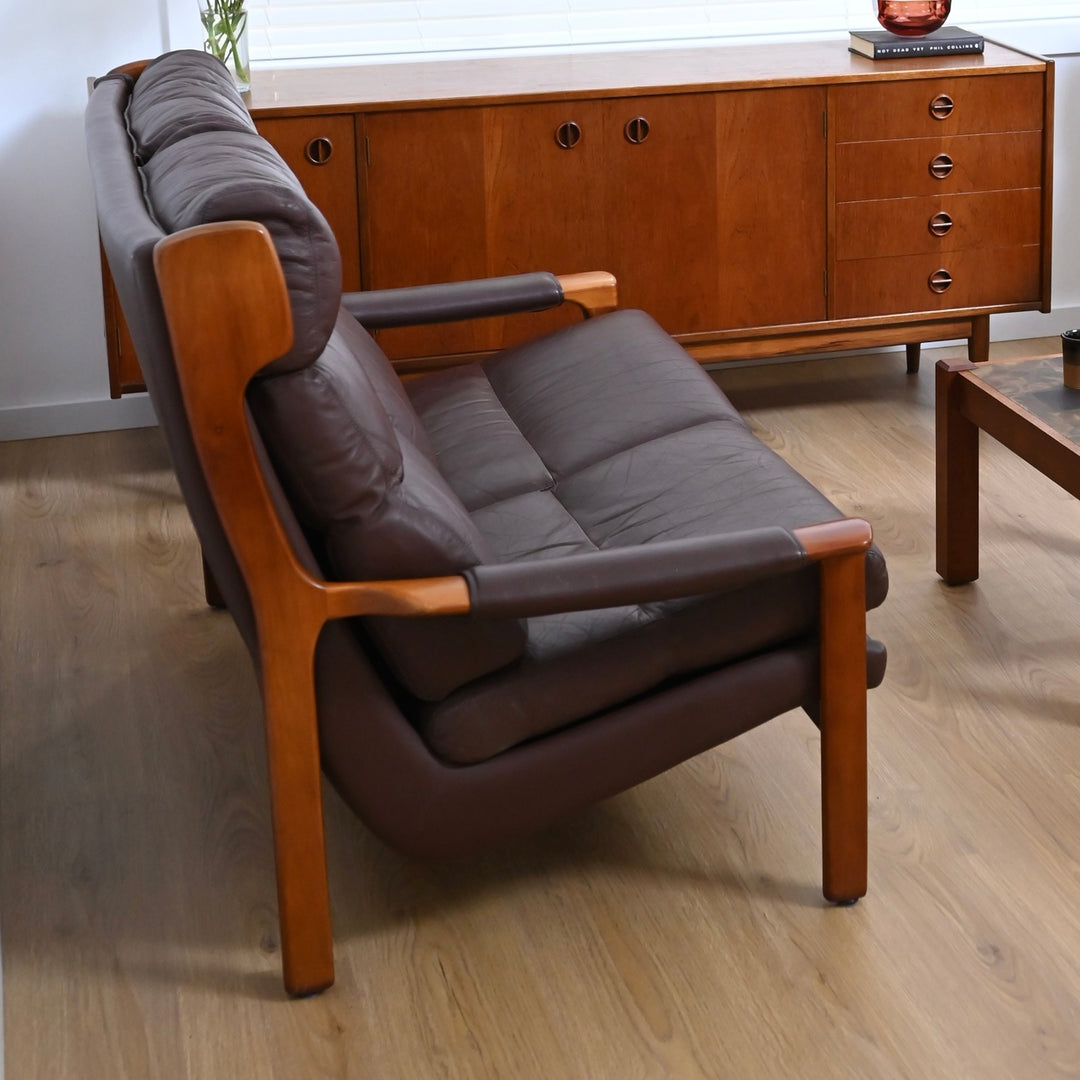 Tessa Delmont 3 Piece Leather Lounge Suite