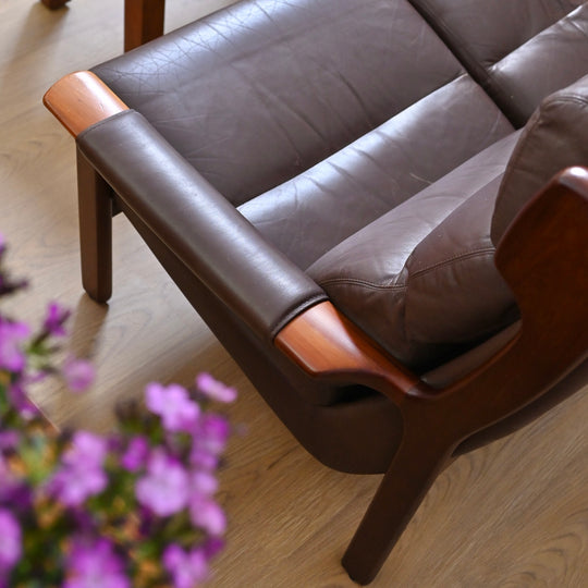 Tessa Delmont 3 Piece Leather Lounge Suite