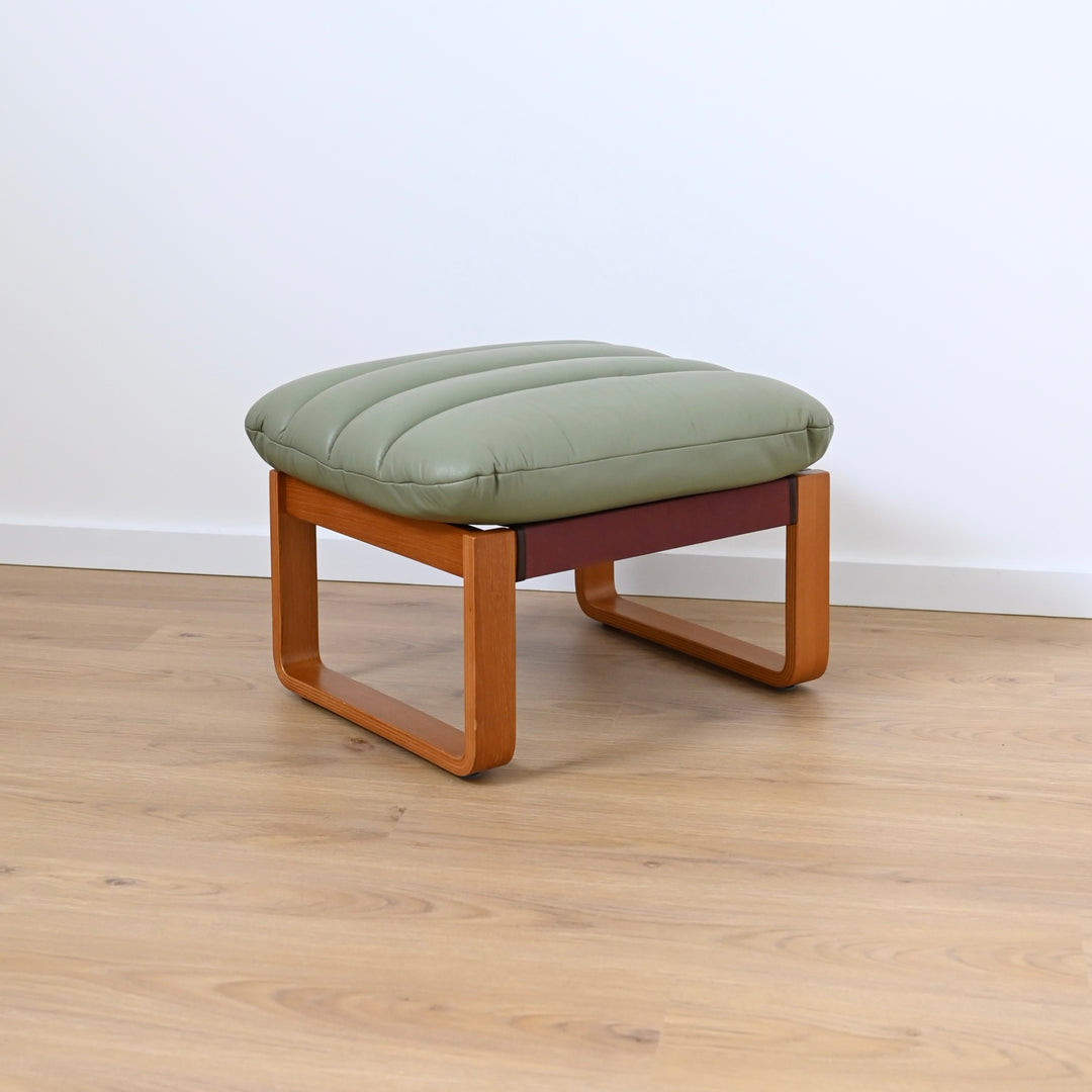 Mid Century Tessa T8 Leather Armchair and Ottoman