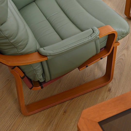 Mid Century Tessa T8 Leather Armchair and Ottoman