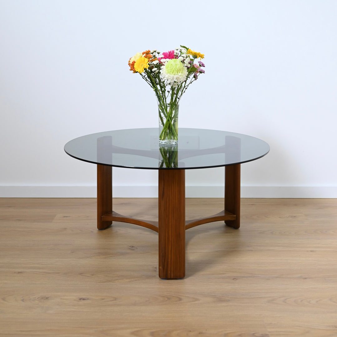 Mid Century 'Fondue' Coffee Table with Ottomans by TH Brown