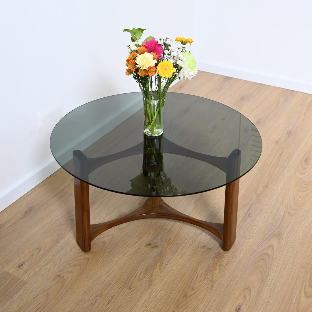 Mid Century 'Fondue' Coffee Table with Ottomans by TH Brown