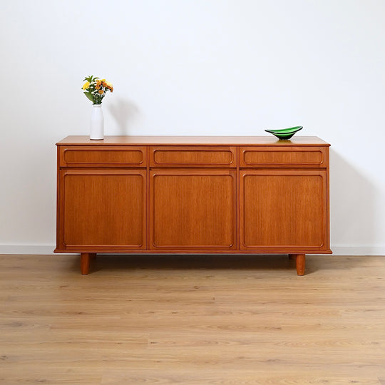 Mid Century Teak Sideboard Buffet by Noblett