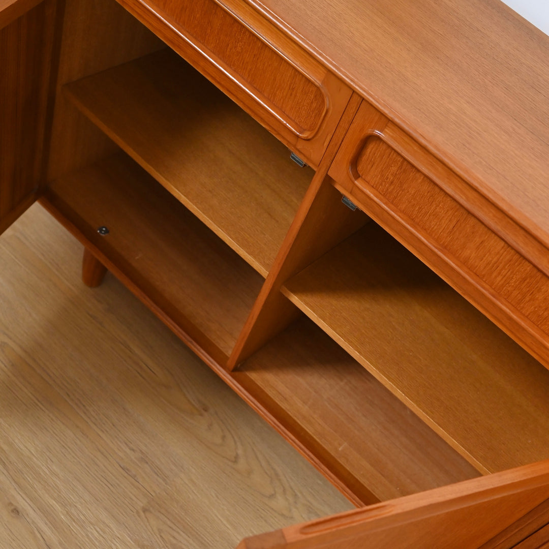 Mid Century Teak Sideboard Buffet by Noblett