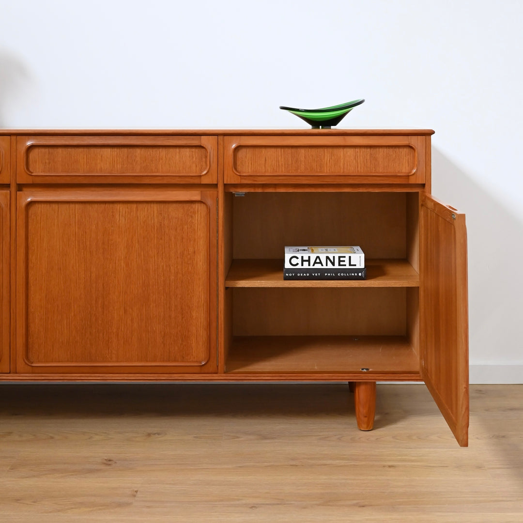 Mid Century Teak Sideboard Buffet by Noblett