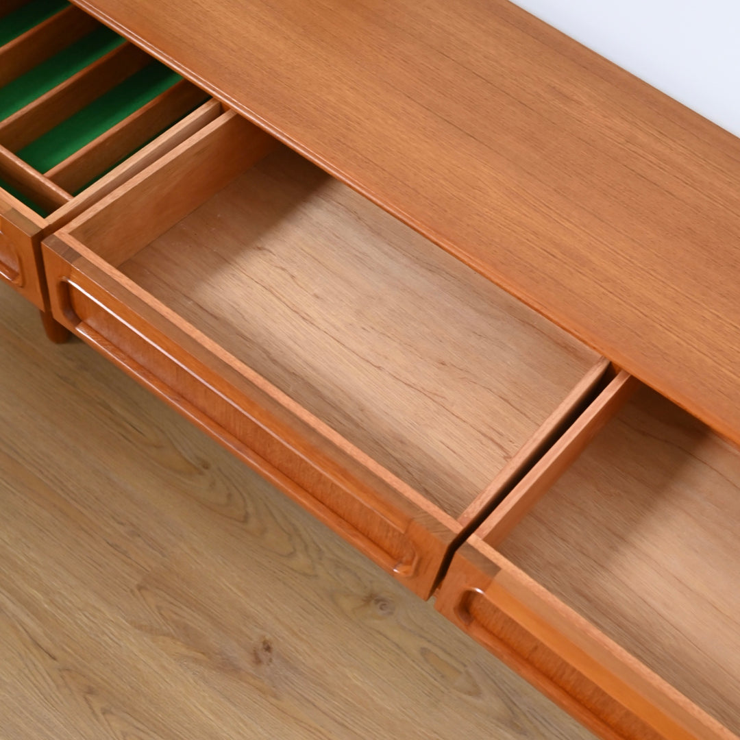Mid Century Teak Sideboard Buffet by Noblett