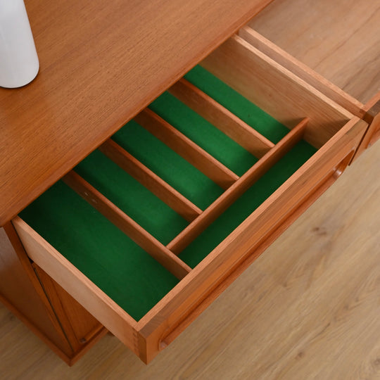 Mid Century Teak Sideboard Buffet by Noblett