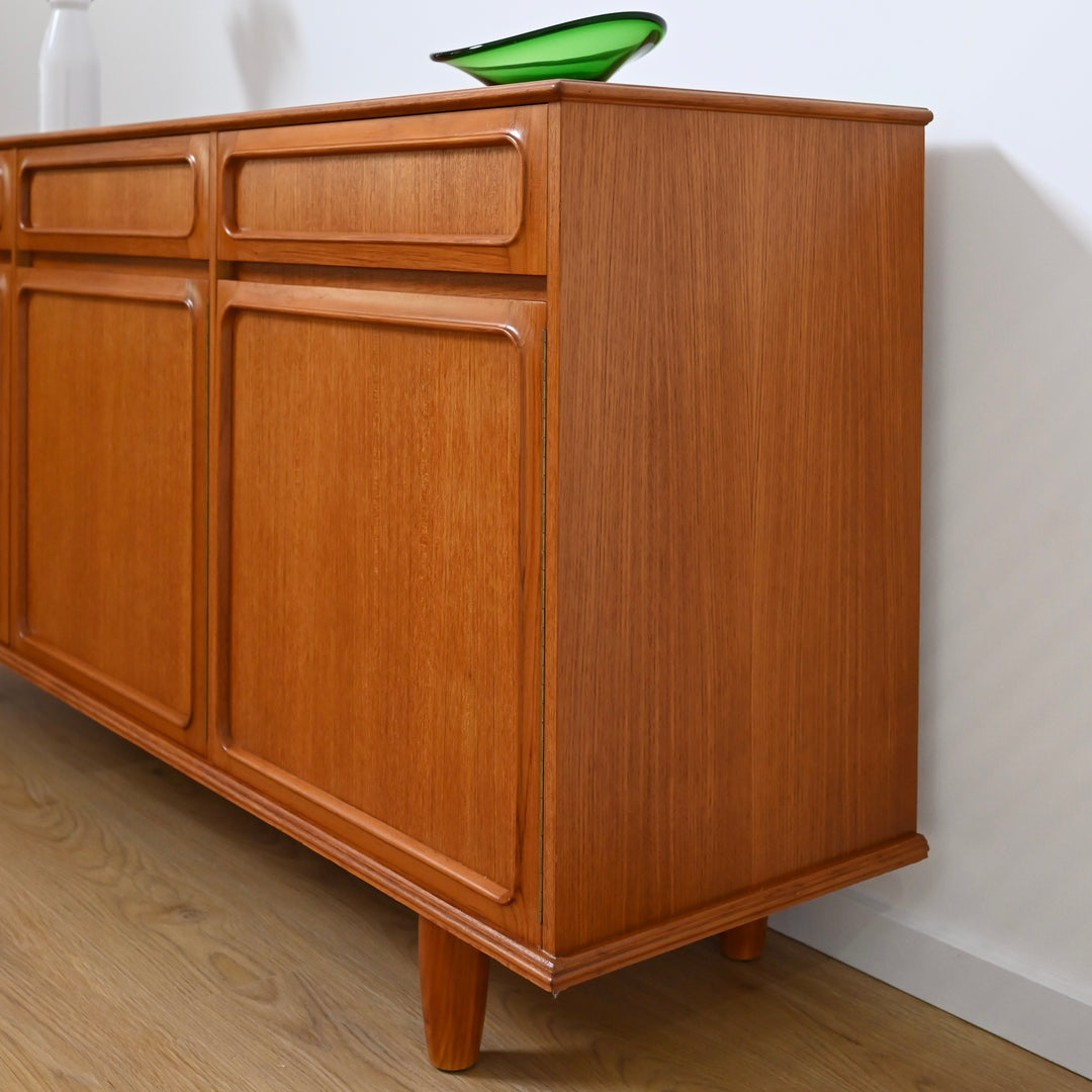 Mid Century Teak Sideboard Buffet by Noblett