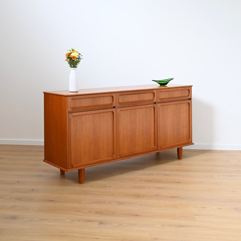Mid Century Teak Sideboard Buffet by Noblett