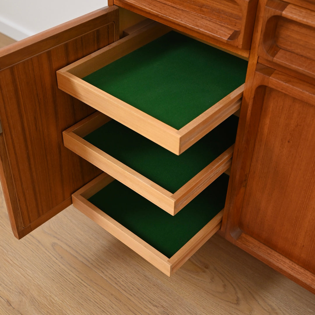 Mid Century Teak Sideboard Buffet by Chiswell