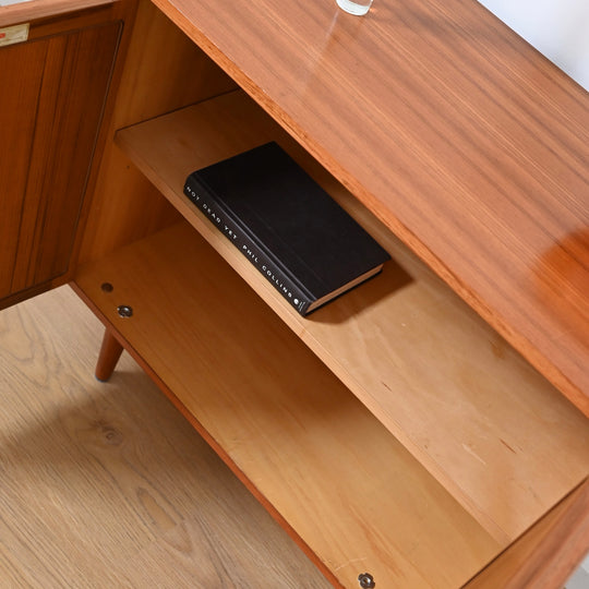 Mid Century Teak Sideboard LP Record Cabinet by Chiswell