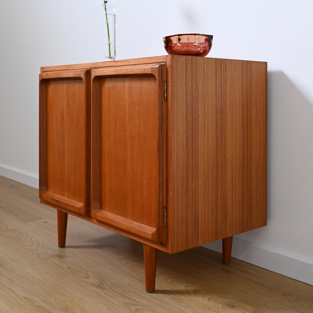 Mid Century Teak Sideboard LP Record Cabinet by Chiswell