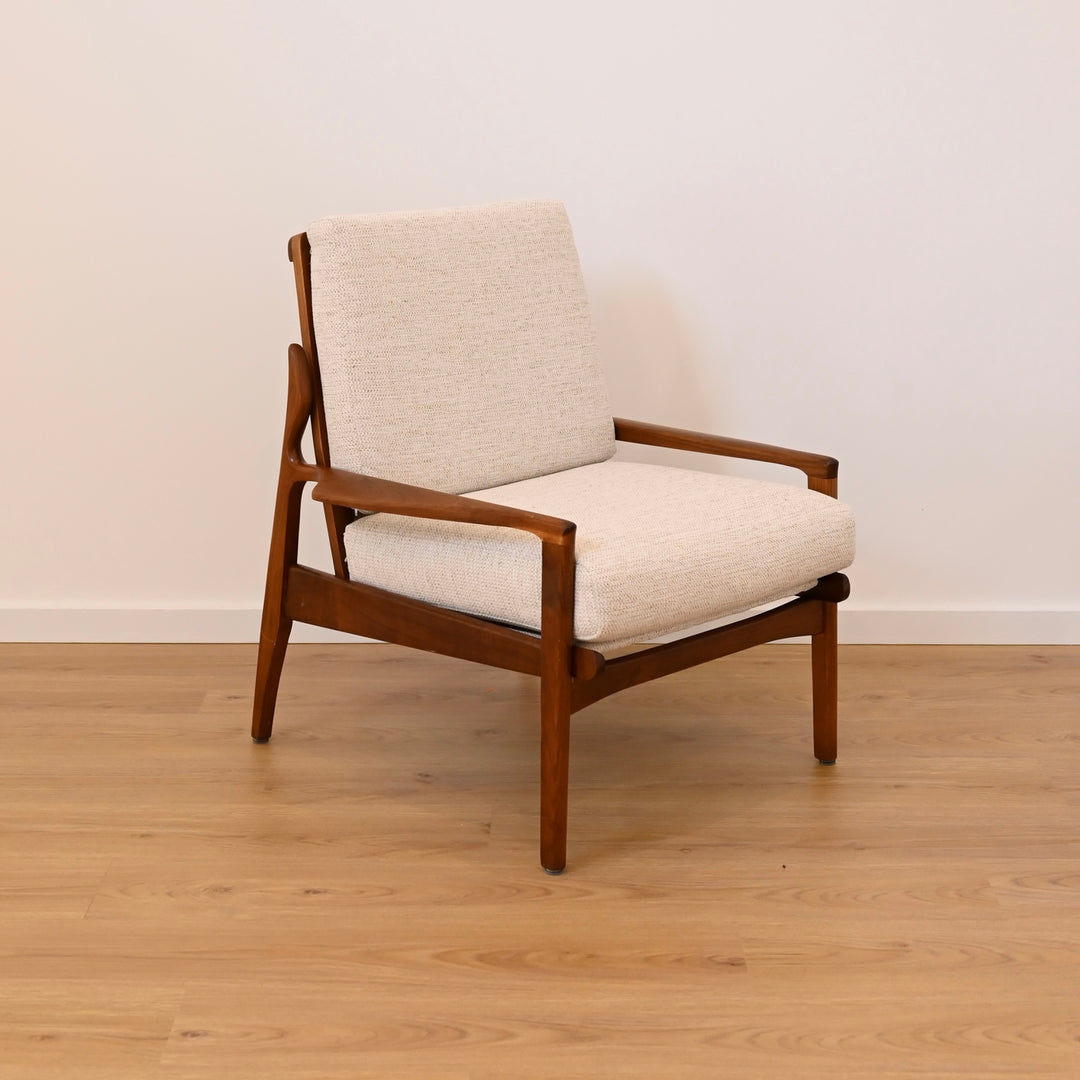 Mid Century Occasional high back Armchair by Fler