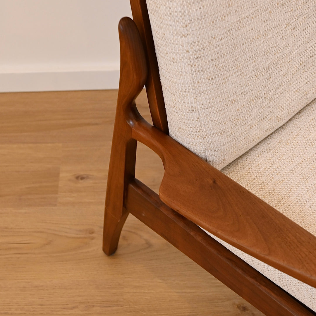 Mid Century Occasional high back Armchair by Fler