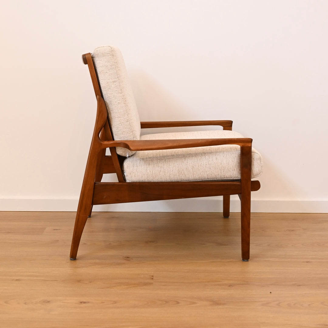 Mid Century Occasional high back Armchair by Fler