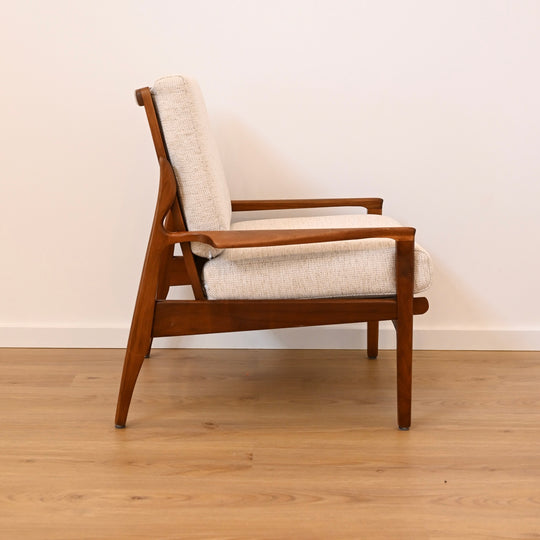 Mid Century Occasional high back Armchair by Fler