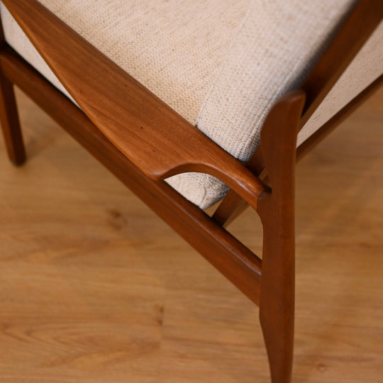 Mid Century Occasional high back Armchair by Fler