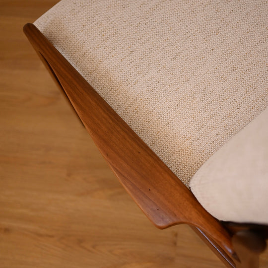 Mid Century Occasional high back Armchair by Fler