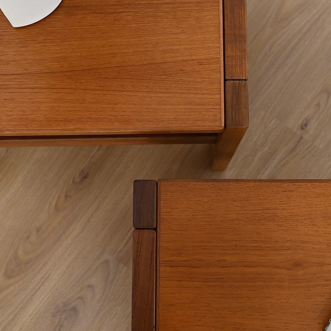 Pair of Teak Coffee Table and Lamp Table by Danish De Luxe