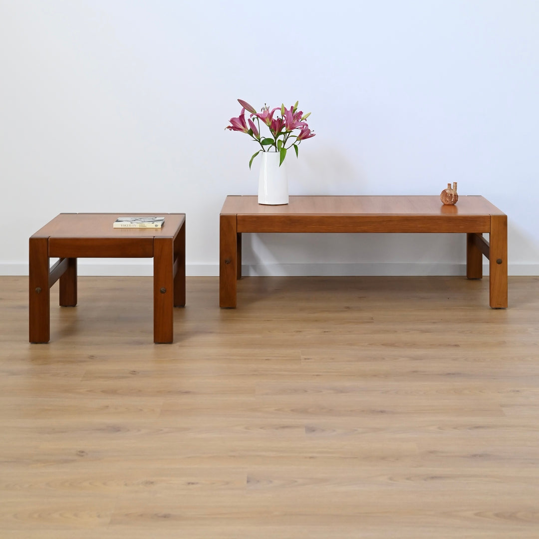 Pair of Teak Coffee Table and Lamp Table by Danish De Luxe