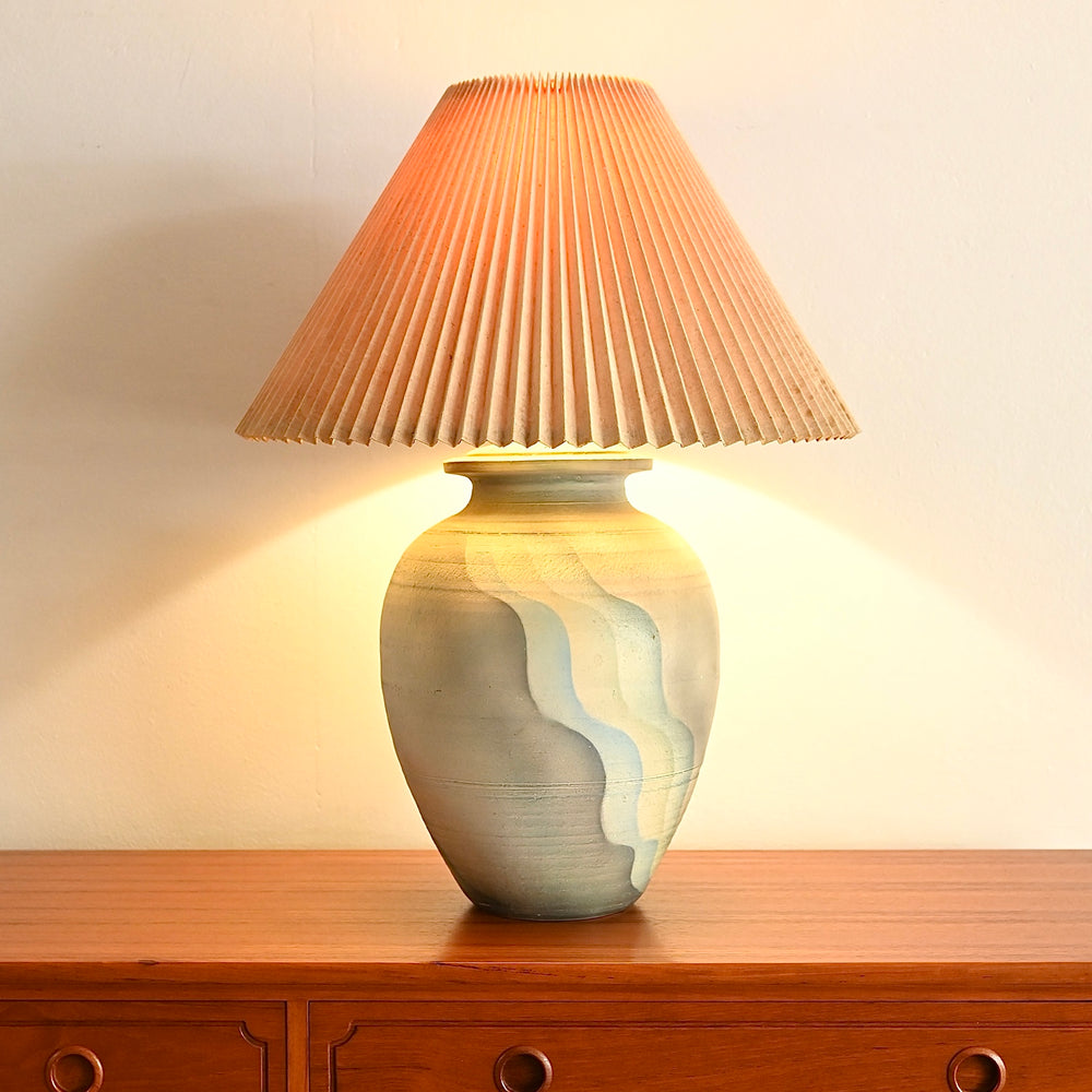 Mid Century Retro 1980s Large Table Lamp