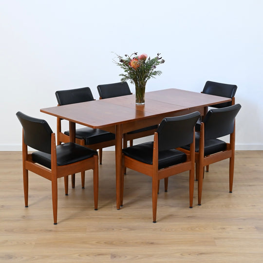 Mid Century Teak Extendable Dining Table