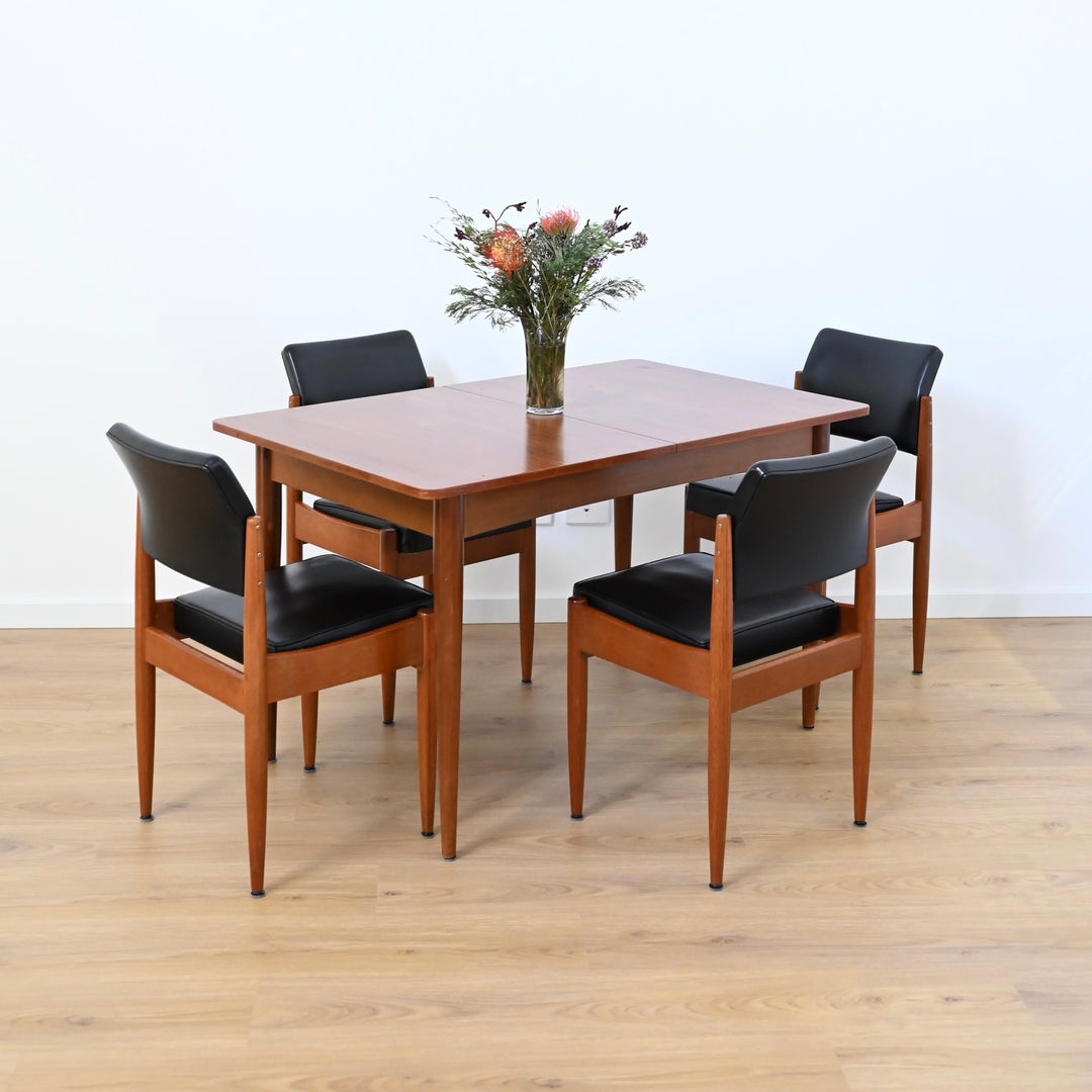 Mid Century Teak Extendable Dining Table