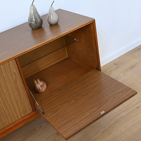 Mid Century Sideboard Credenza LP Record Cabinet by CRO