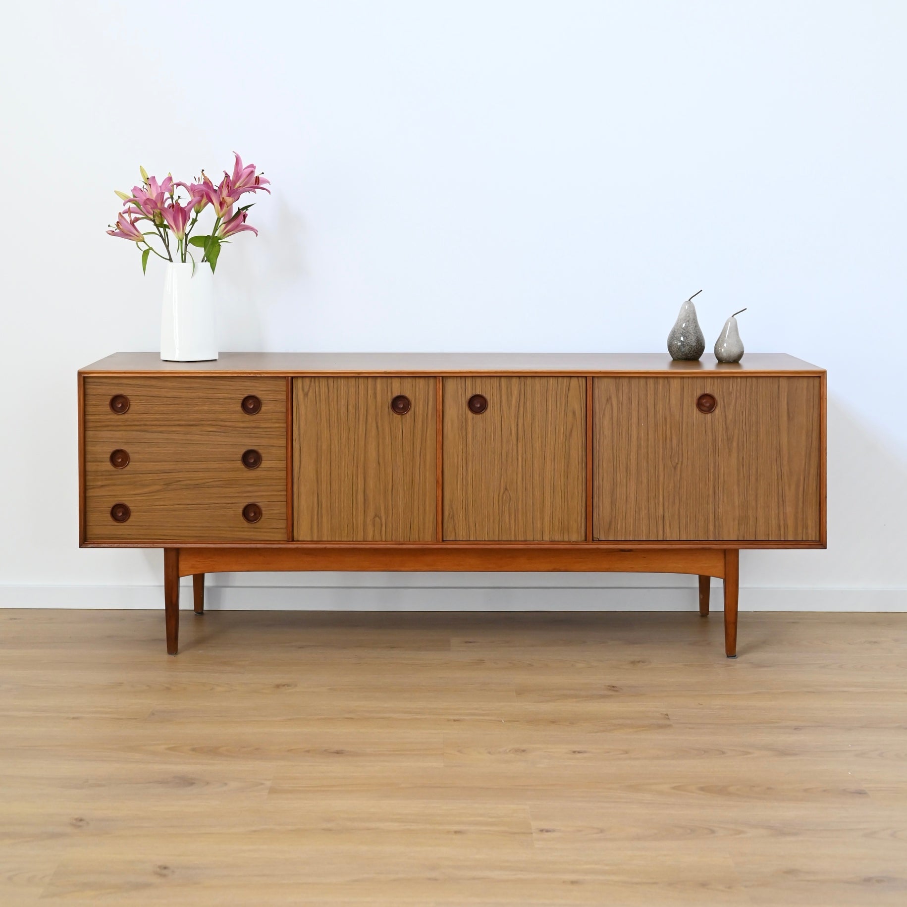Mid Century Sideboard Credenza LP Record Cabinet by CRO
