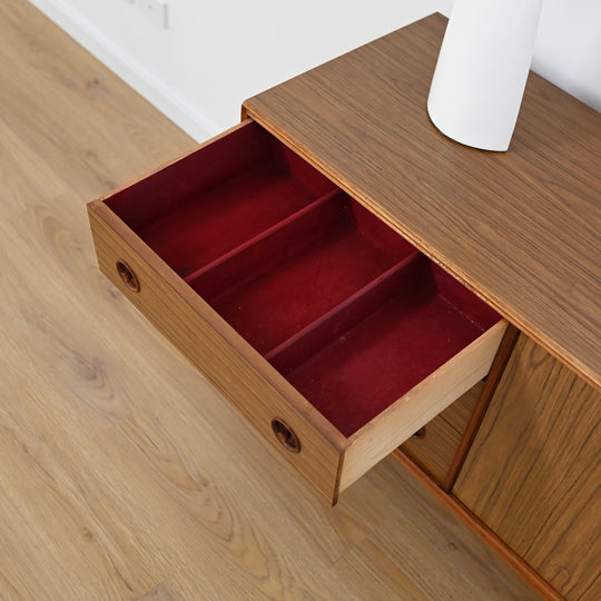 Mid Century Sideboard Credenza LP Record Cabinet by CRO