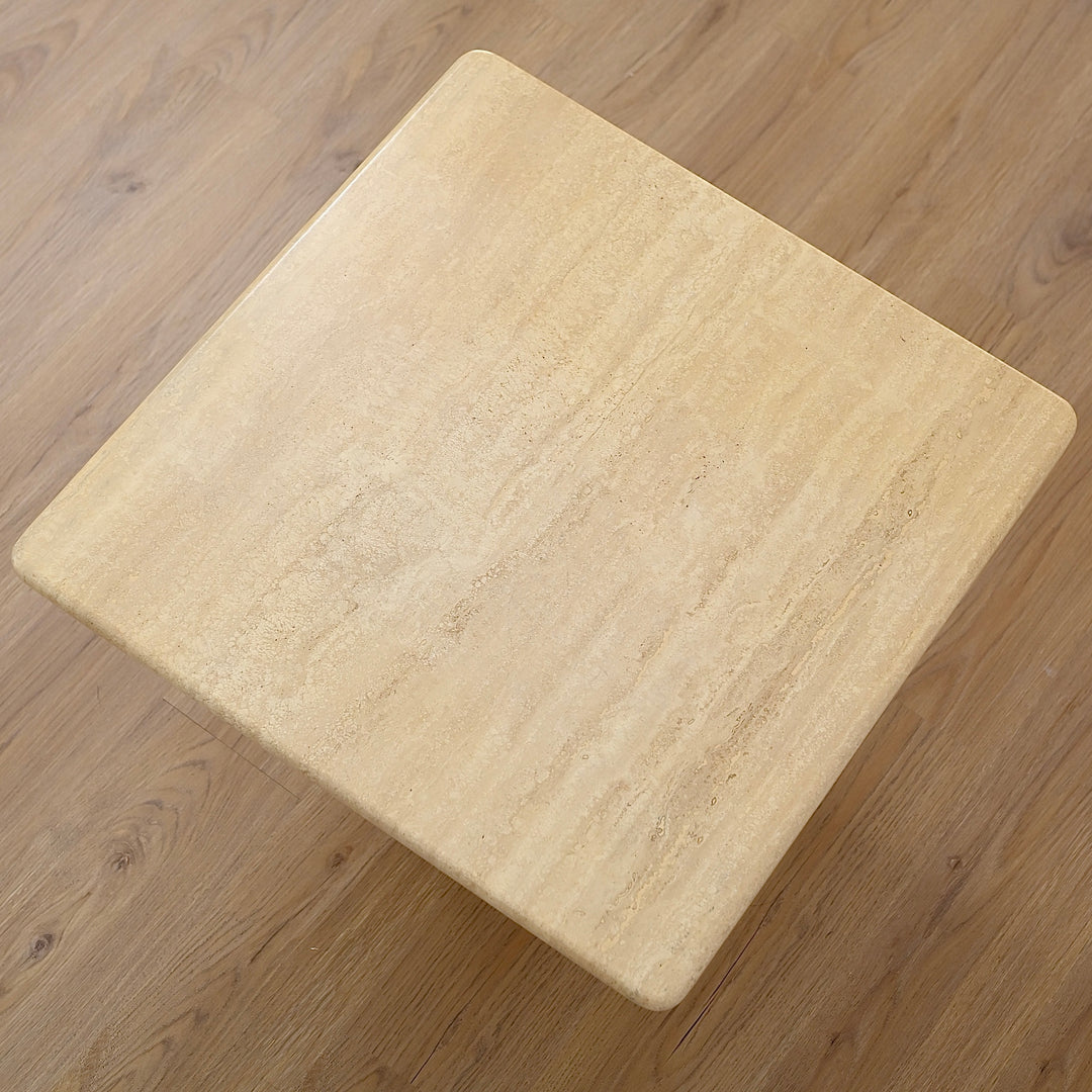 Square Travertine Coffee or Side Table