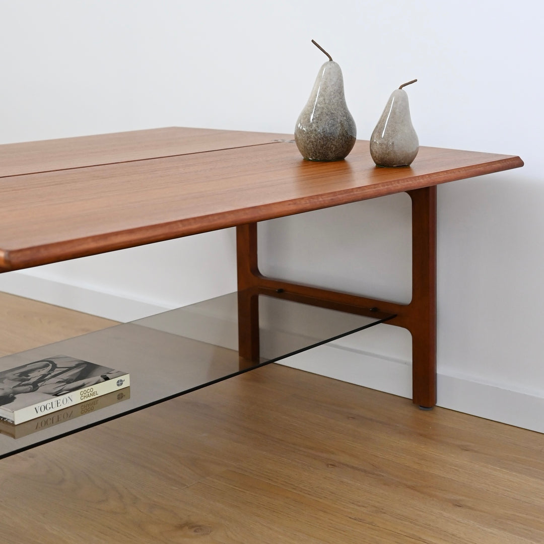 Mid Century Teak Coffee Table Console by Chiswell