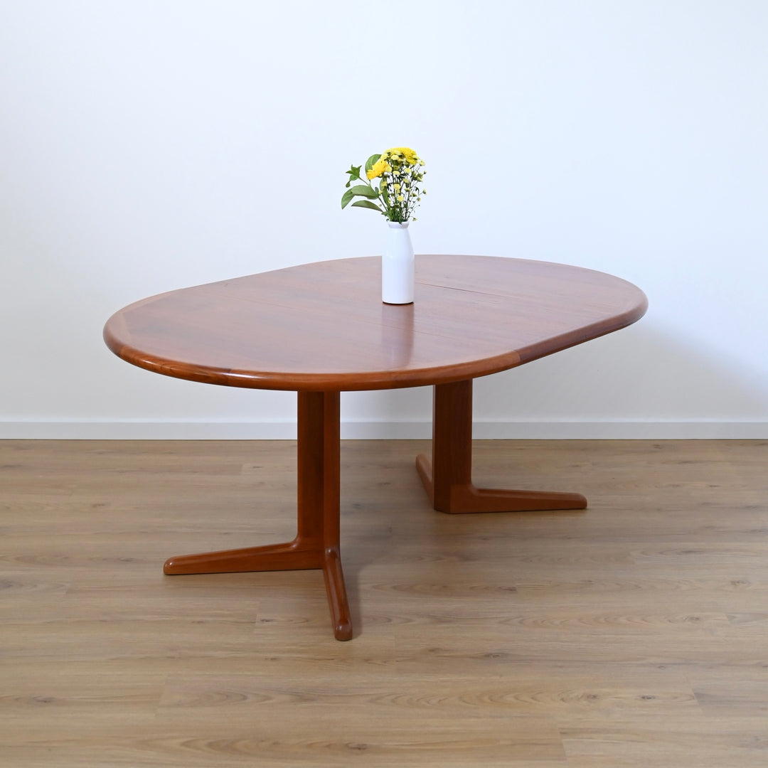 Mid Century Teak Extendable Dining Table by D Scan