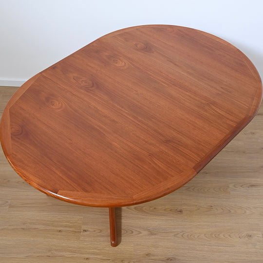 Mid Century Teak Extendable Dining Table by D Scan