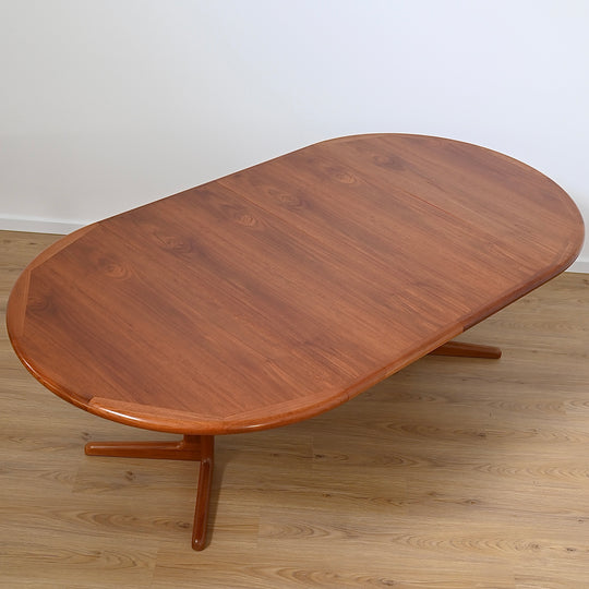 Mid Century Teak Extendable Dining Table by D Scan