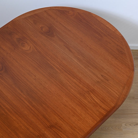 Mid Century Teak Extendable Dining Table by D Scan