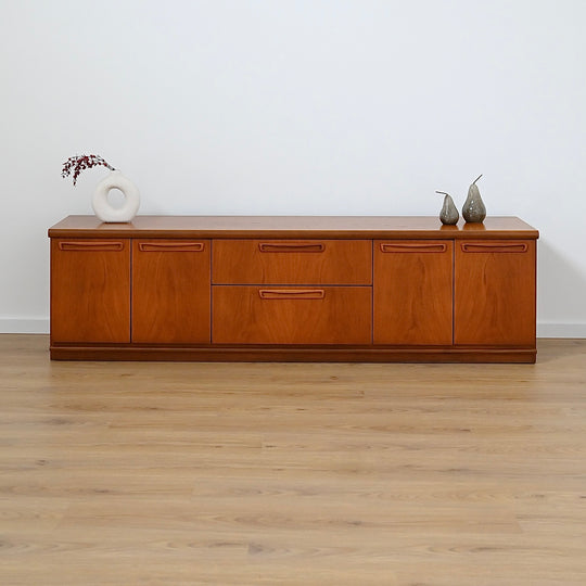Mid Century Teak Sideboard Buffet Entertainment Unit by Avalon