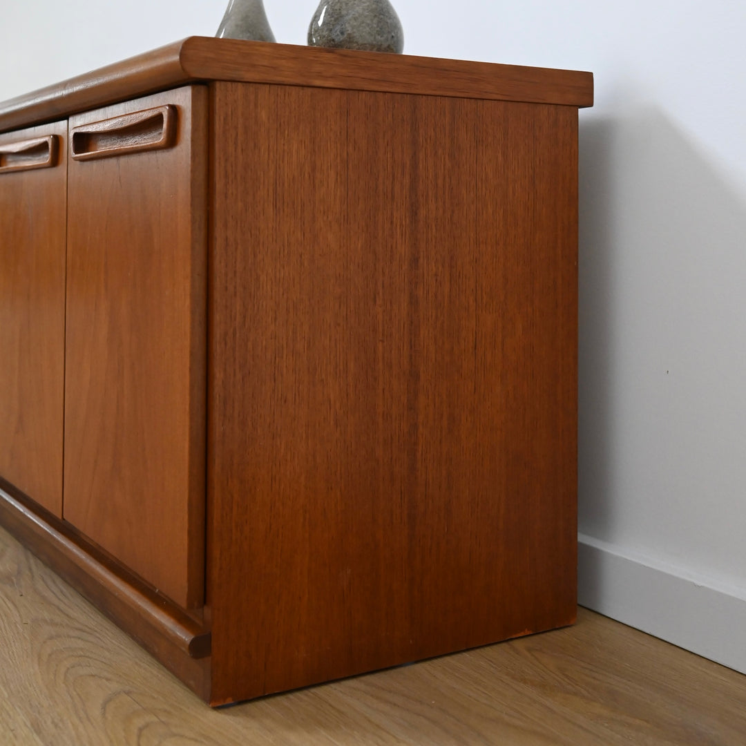 Mid Century Teak Sideboard Buffet Entertainment Unit by Avalon
