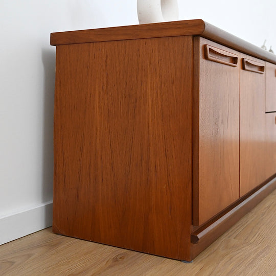 Mid Century Teak Sideboard Buffet Entertainment Unit by Avalon